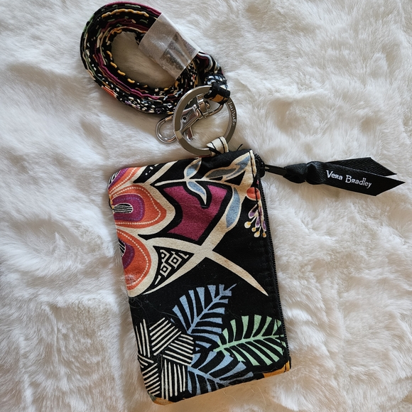 Vera Bradley Colorful Floral Key & Card Holder - Picture 2 of 2